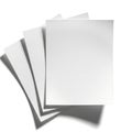 Stack of blank papers with a shadow effect Royalty Free Stock Photo