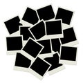 Stack of blank photo frames Royalty Free Stock Photo