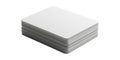 Stack of blank rectangular cards isolated on transparent background Royalty Free Stock Photo