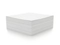 Stack of blank white cards isolated on white background Royalty Free Stock Photo