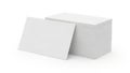 Stack of blank white envelopes neatly arranged on a flat surface Royalty Free Stock Photo