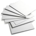 Stack of blank white envelopes neatly arranged for mailing or organization Royalty Free Stock Photo