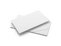 Stack of blank white envelopes ready for addressing and mailing Royalty Free Stock Photo