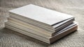 Stack of Blank White Envelopes on a Textured Surface Royalty Free Stock Photo