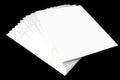 Stack of blank white newsletters Royalty Free Stock Photo