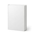 A stack of blank white paper on a white background Royalty Free Stock Photo