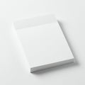 Stack of blank white paper positioned on a flat surface. The sheets are neatly aligned Royalty Free Stock Photo