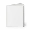 A stack of blank white paper sheets on a white background Royalty Free Stock Photo