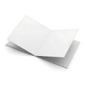A stack of blank white paper sheets on a white background Royalty Free Stock Photo