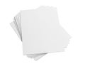 Stack of blank white paper sheets on a clean surface Royalty Free Stock Photo