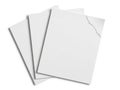Stack of blank white paper sheets on a clean surface Royalty Free Stock Photo