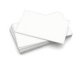 Stack of blank white paper sheets on a clean surface Royalty Free Stock Photo