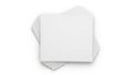 Stack of blank white paper sheets on a flat surface Royalty Free Stock Photo