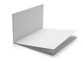 A stack of blank white paper sheets with a gray edge on a white background Royalty Free Stock Photo