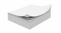 Stack of Blank White Paper Sheets Royalty Free Stock Photo