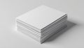 Stack of Blank White Paper Sheets Royalty Free Stock Photo