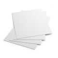 A stack of blank white paper sheets neatly arranged on a flat surface Royalty Free Stock Photo