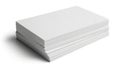 A stack of blank white paper sheets neatly arranged on a flat surface Royalty Free Stock Photo