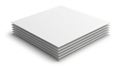 A stack of blank white paper sheets neatly arranged on a flat surface Royalty Free Stock Photo
