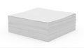 Stack of blank white paper sheets neatly arranged in a pile Royalty Free Stock Photo