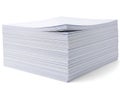 Stack of blank white paper sheets Royalty Free Stock Photo
