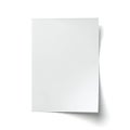 A stack of blank white paper sheets on a plain background Royalty Free Stock Photo