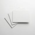 A stack of blank white paper sheets on a plain background Royalty Free Stock Photo
