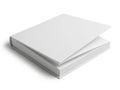 A stack of blank white paper sheets on a plain background Royalty Free Stock Photo