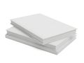 A stack of blank white paper sheets ready for printing and writing Royalty Free Stock Photo
