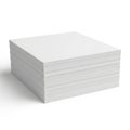 Stack of blank white paper sheets ready for printing or writing Royalty Free Stock Photo