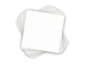 Stack of blank white paper sheets on table Royalty Free Stock Photo