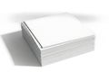 Stack of blank white papers on a clean white background Royalty Free Stock Photo