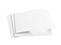 Stack of blank white papers Royalty Free Stock Photo