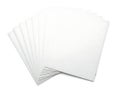 Stack of blank white printer paper sheets ready for use Royalty Free Stock Photo