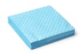 Stack of blue dotted napkins