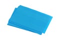 A stack of blue Oil absorbing sheet