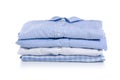 Stack blue shirt Royalty Free Stock Photo