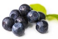 Stack of blueberries isolated on white with clipping path Royalty Free Stock Photo