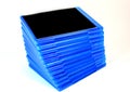 Stack of Bluray disk boxes