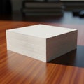 Stack with blurred objects further in the background suggesting an Royalty Free Stock Photo