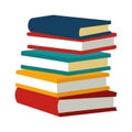 Stack of book vector art illustration Royalty Free Stock Photo