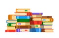 Stack of books flat vector illustration Royalty Free Stock Photo