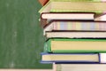 Stack of books  on background.Education, study. Royalty Free Stock Photo
