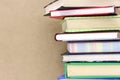 Stack of books isolated on background.Education, study. Royalty Free Stock Photo