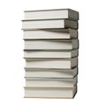 Stack of books isolated on transparent background Royalty Free Stock Photo
