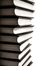 Stack of books isolated on a white background. Royalty Free Stock Photo