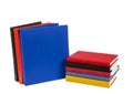 Stack of Books and Notebooks with Copy Space Royalty Free Stock Photo