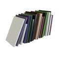 A Stack Of Books. Realistic 3D Render. Book Day. Isolated On White Background Royalty Free Stock Photo