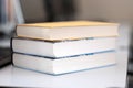 Stack of books on a table Royalty Free Stock Photo