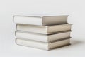 A stack of books with the top one being the thickest Royalty Free Stock Photo